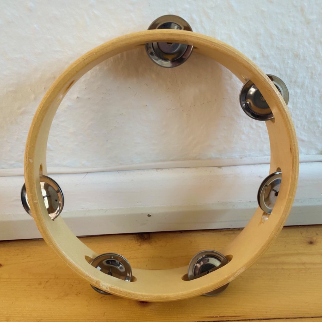 Tamburin i træ Art Nuvo