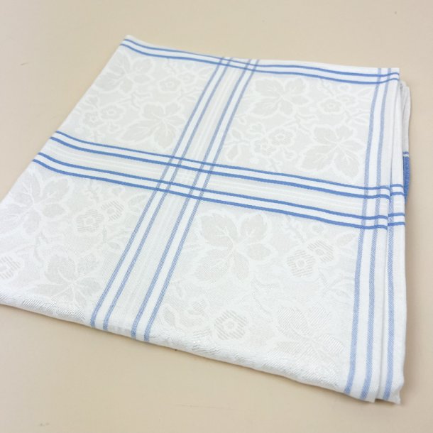 Bl� vintage damask dug 140 cm