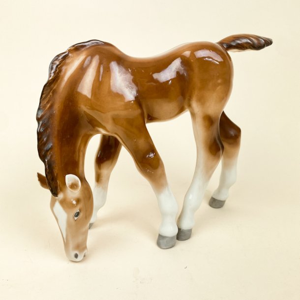 Stor vintage porcel�nsf�l figur