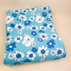 Turkis blomstret vintage vatt�ppe