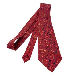 R�d vintage slips med paisley m�nster