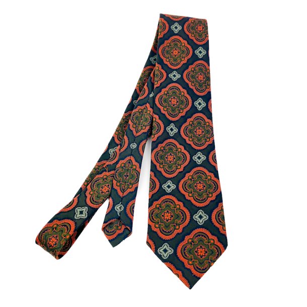 Gr�n vintage slips med orange