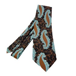 Brun vintage slips paisley