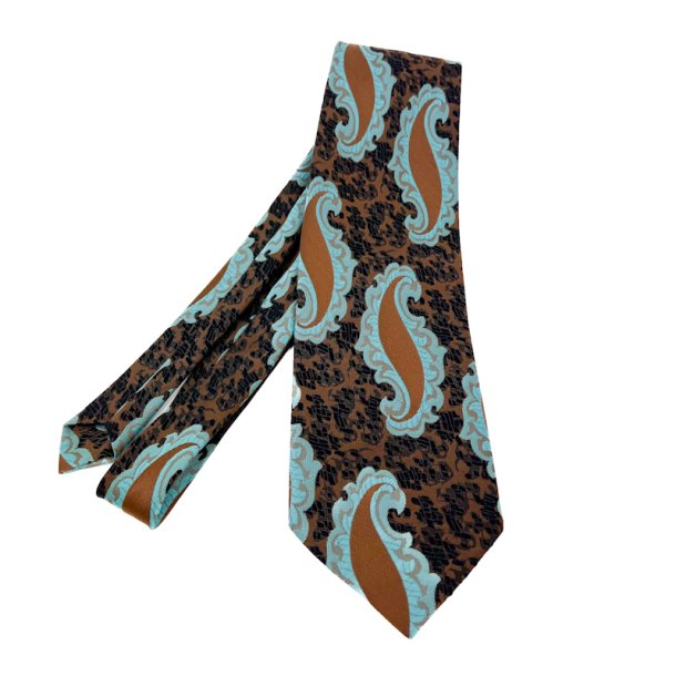 Brun vintage slips paisley