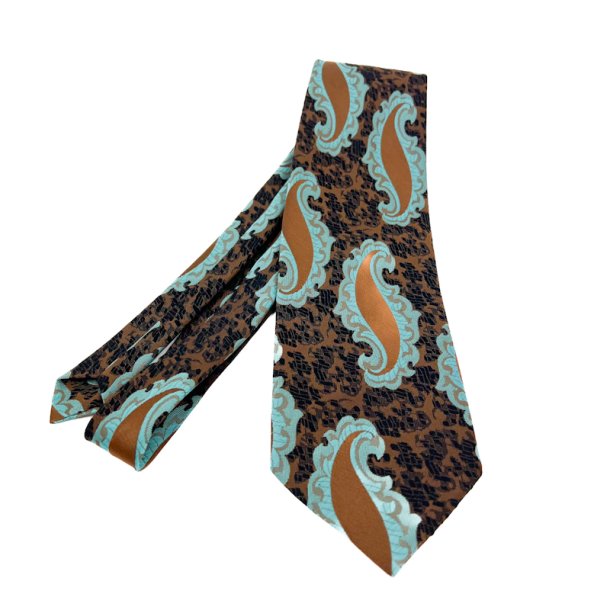 Brun vintage slips paisley