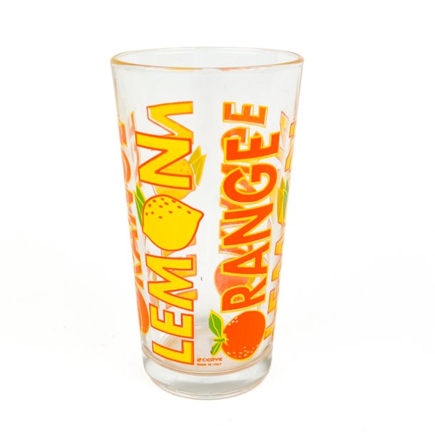 Orange retro lemonade glas