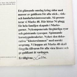 60�er strikkeblad Marks Nr. 48