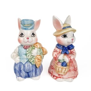 To kaniner salt peber