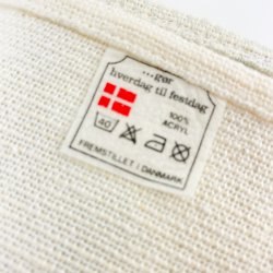 Retro bgelfreie Tischdecke mit grnem Rand  210 cm