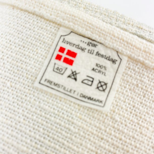 Retro bgelfreie Tischdecke mit grnem Rand  210 cm