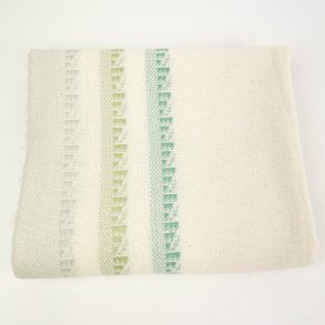 Retro bgelfreie Tischdecke mit grnem Rand  210 cm