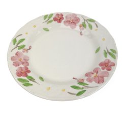 Blomstret vintage kaffekop med tallerkener