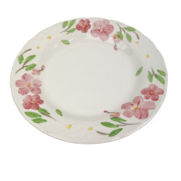 Blomstret vintage kaffekop med tallerkener