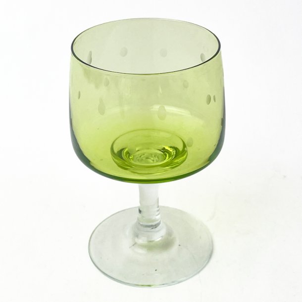 Grnes Retro Weinglas