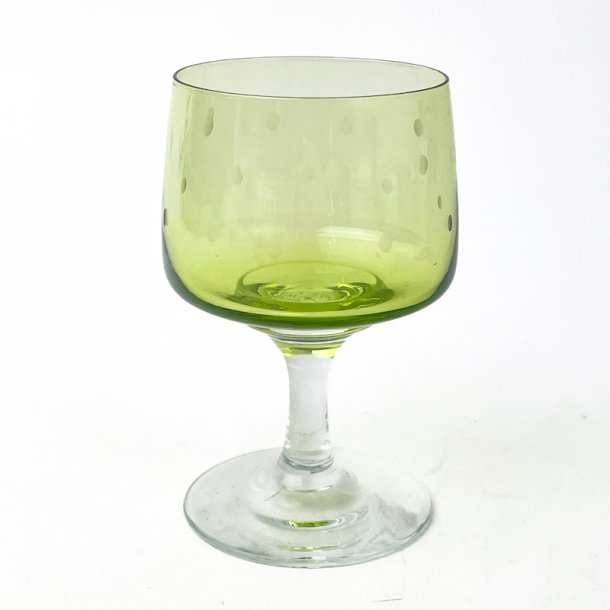Grnes Retro Weinglas