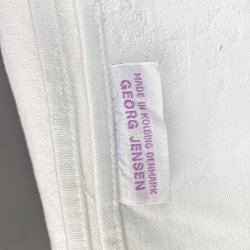 Hvid Georg Jensen vintage damask dug  280 cm