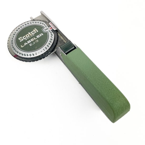 Gr�n retro labelmaskine