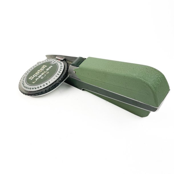 Gr�n retro labelmaskine