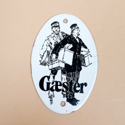Retro emaljeskilt G�ster