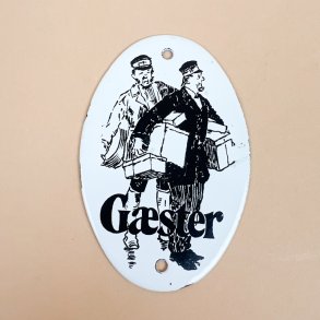 Retro emaljeskilt G�ster