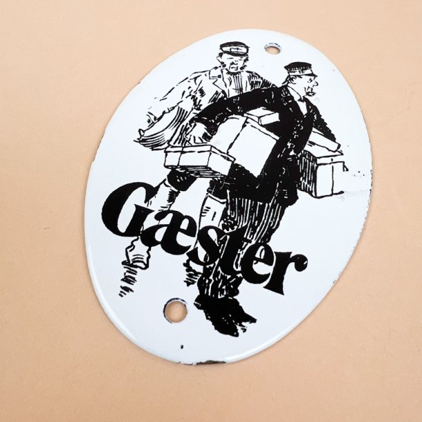 Retro emaljeskilt G�ster