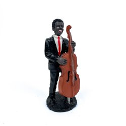 Jazz vintage figur kontrabas