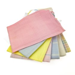 Syv pastelfarvede vintage lommet�rkl�der