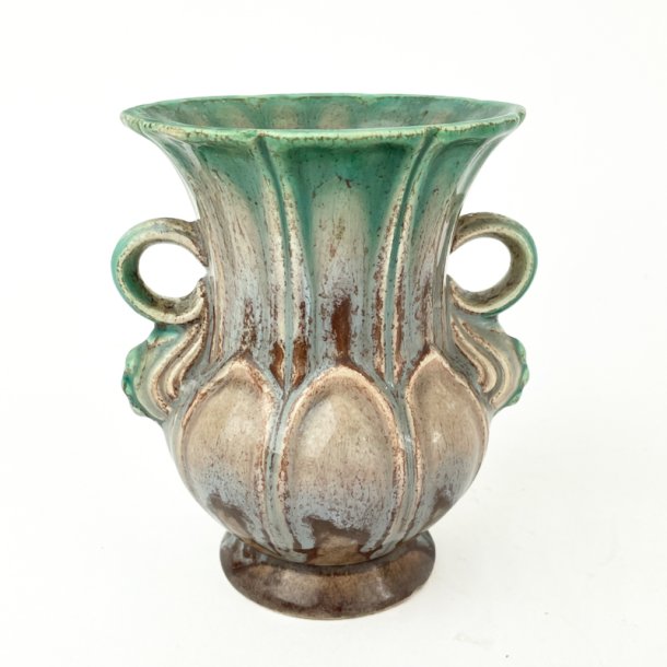 Trkise Vintage-Strehla-Vase