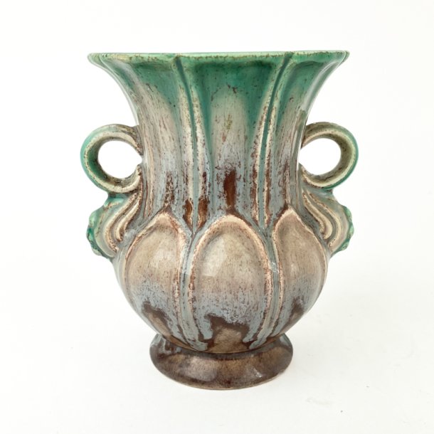 Trkise Vintage-Strehla-Vase