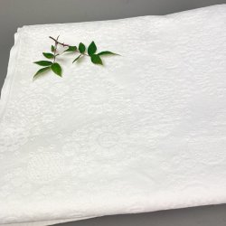 Hvid Georg Jensen vintage damask dug  280 cm