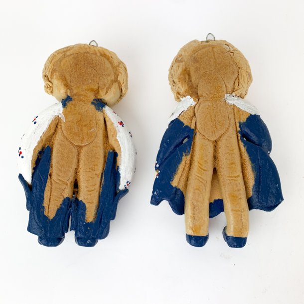 Zwei vintage Salzteigfiguren