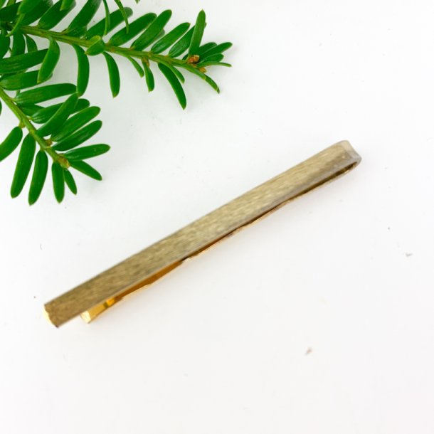 Goldfarbene Vintage-Krawattennadel