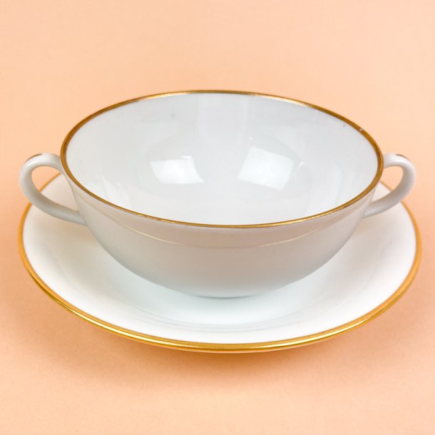 Elegant hvid vintage B&G bouillonkop