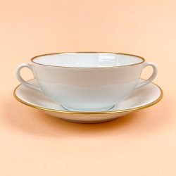 Elegant hvid vintage B&G bouillonkop