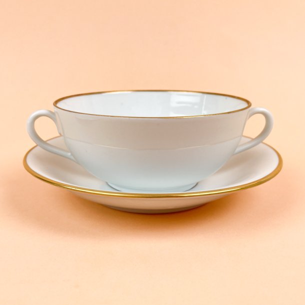 Elegant hvid vintage B&G bouillonkop