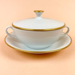 Elegant hvid vintage B&G bouillonkop