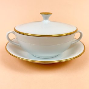 Elegant hvid vintage B&G bouillonkop