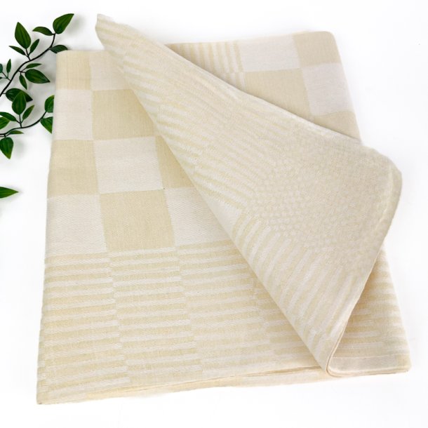 Creme retro damaskdug � 160 cm