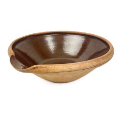 Brunt vintage dejfad keramik