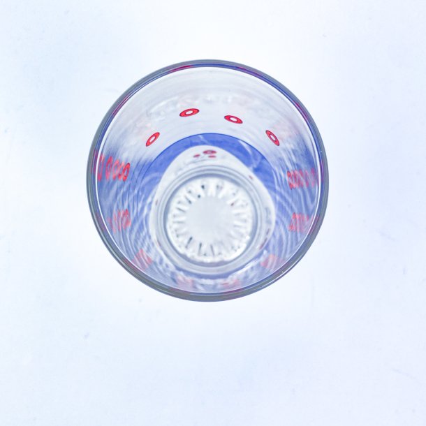 Retro Trinkglas mit Muster