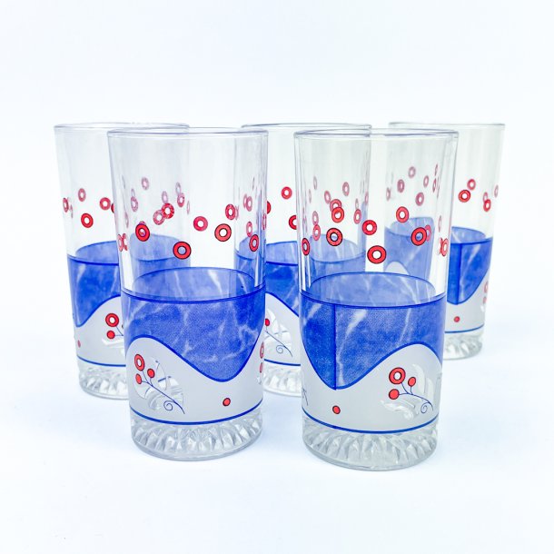 Retro Trinkglas mit Muster