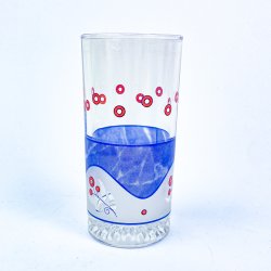 Retro Trinkglas mit Muster