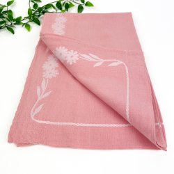 Romantisk rosa retro dug � 140 cm