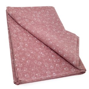 Smuk rosa retro dug med blomster � 180 cm