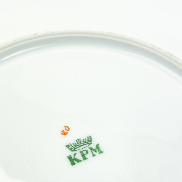 Tiefer Teller mit blauen Blumen von KPM