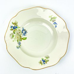 Tiefer Teller mit blauen Blumen von KPM