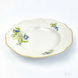 Tiefer Teller mit blauen Blumen von KPM