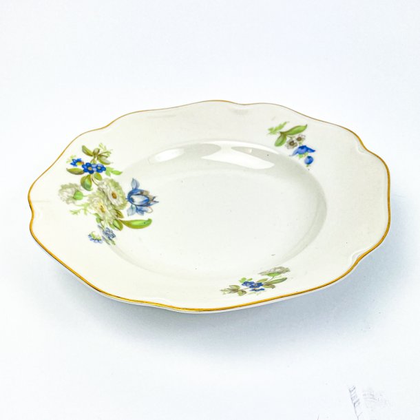 Tiefer Teller mit blauen Blumen von KPM