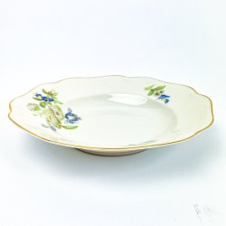 Tiefer Teller mit blauen Blumen von KPM