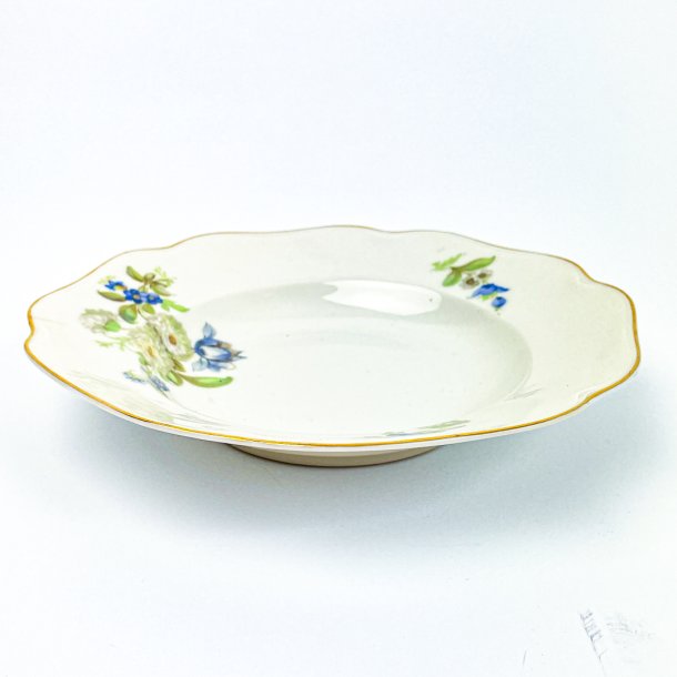 Tiefer Teller mit blauen Blumen von KPM